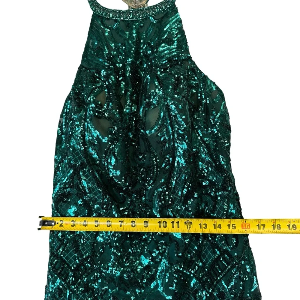 morilee madeline gardner formal prom green dress size 18 - Picture 6 of 15
